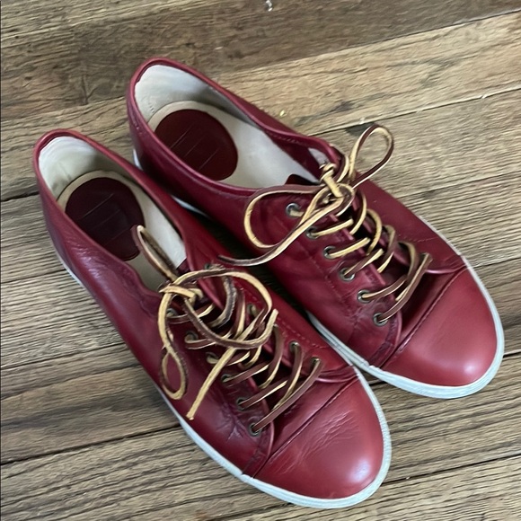 Frye Shoes - Frye Red Leather Sneakers for women